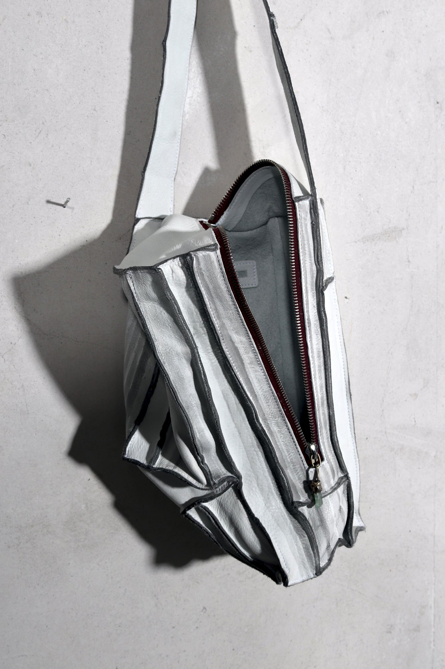 vertical crystal hand bag