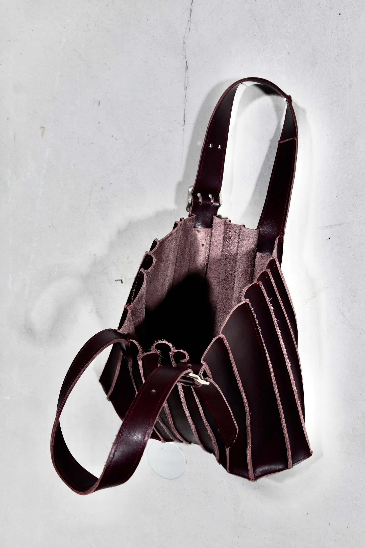 vertical crystal tote bag