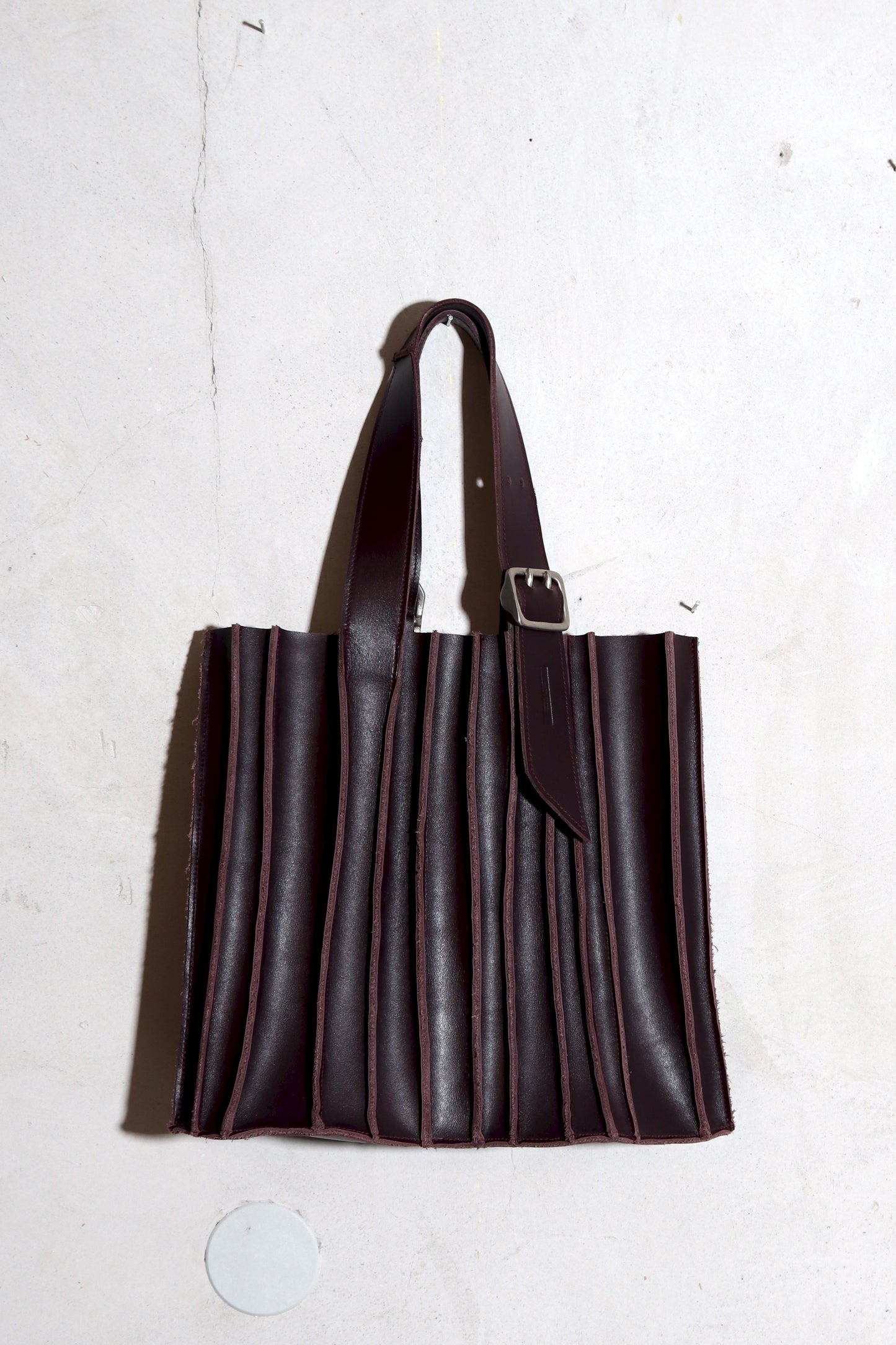 vertical crystal tote bag