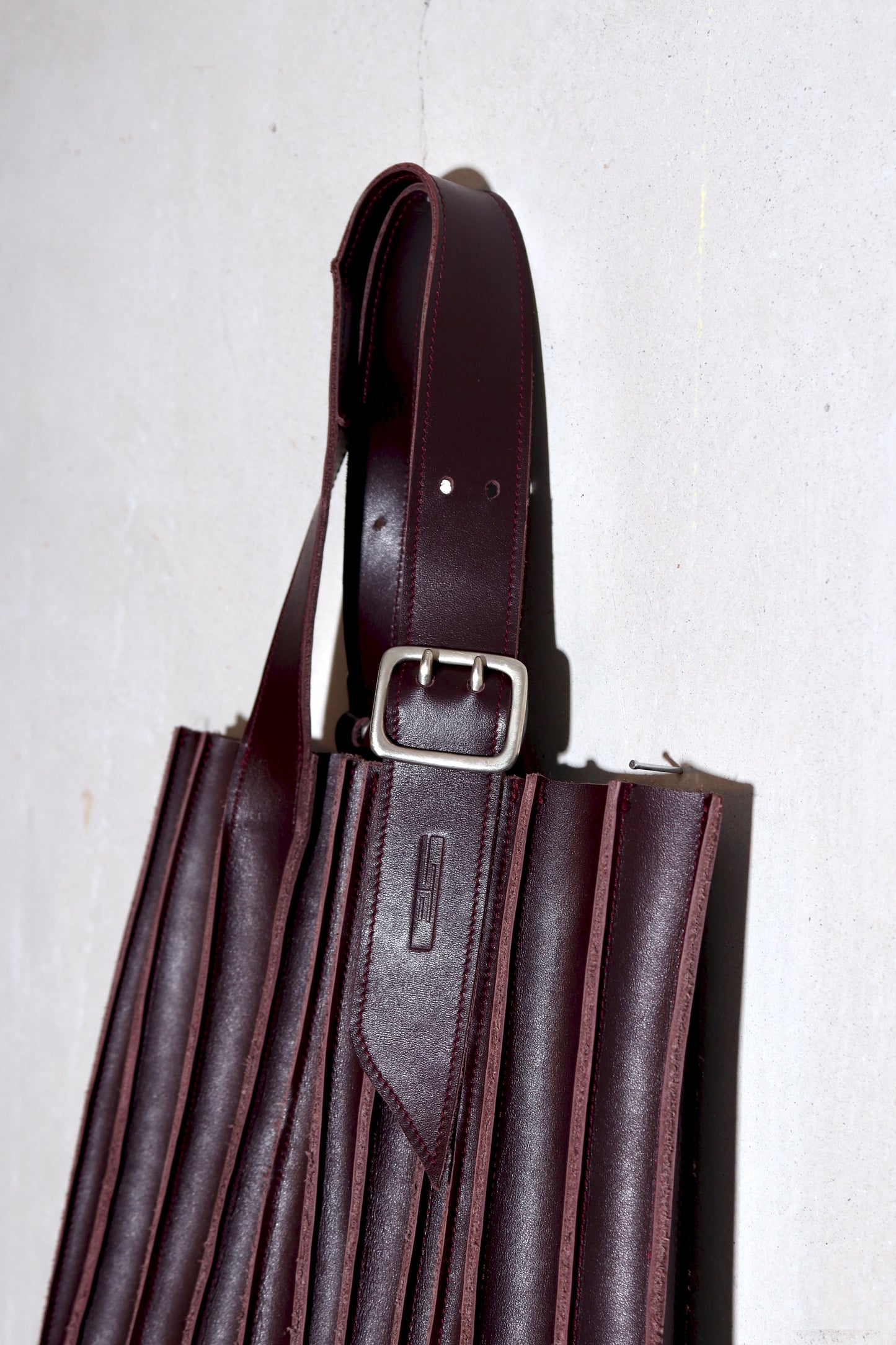 vertical crystal tote bag