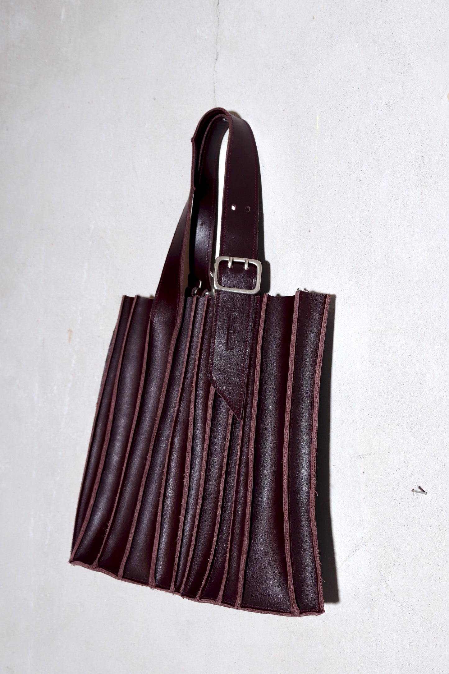 vertical crystal tote bag