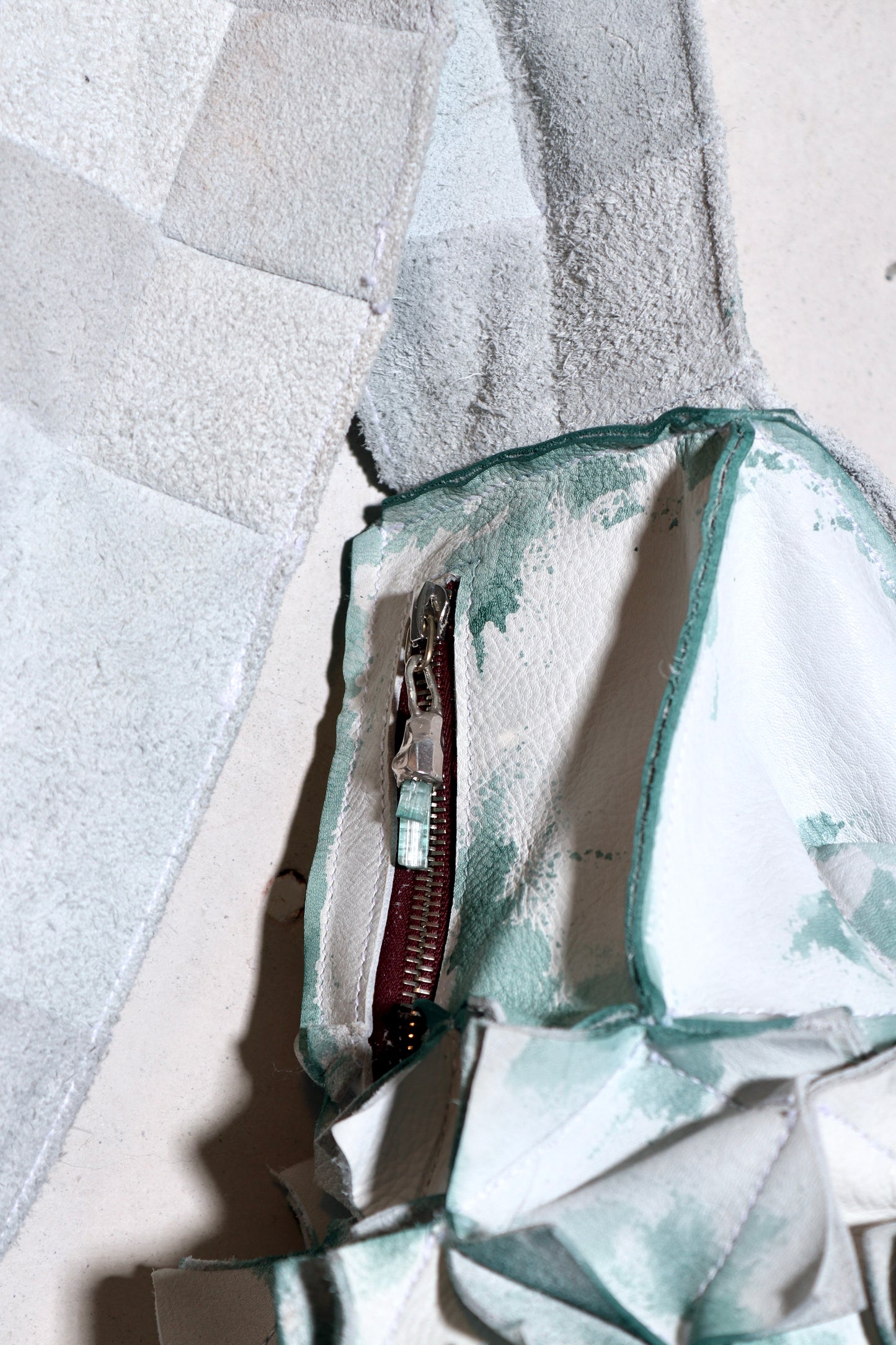 asymmetrical crystal shoulder bag