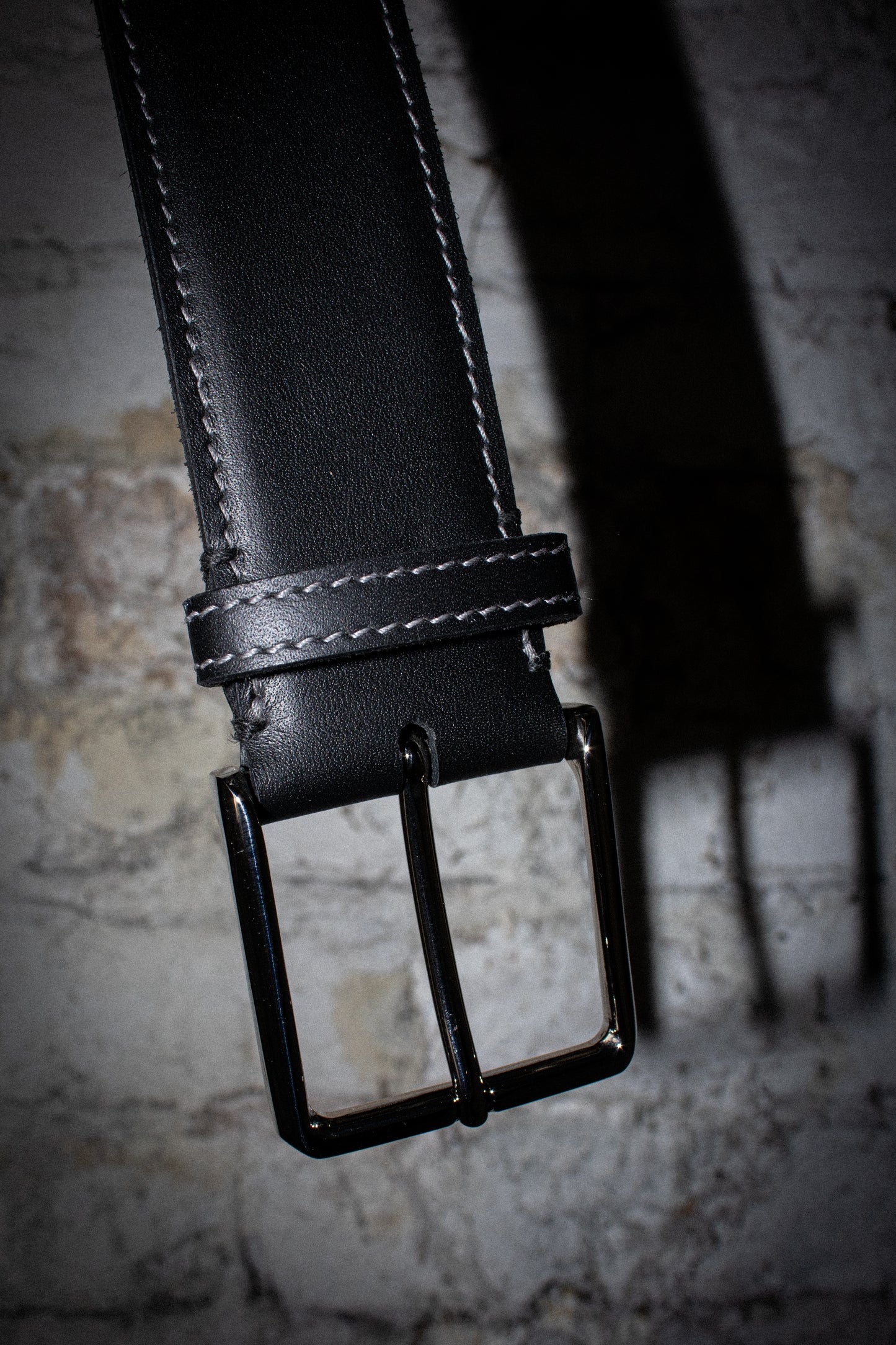 black calfskin belt