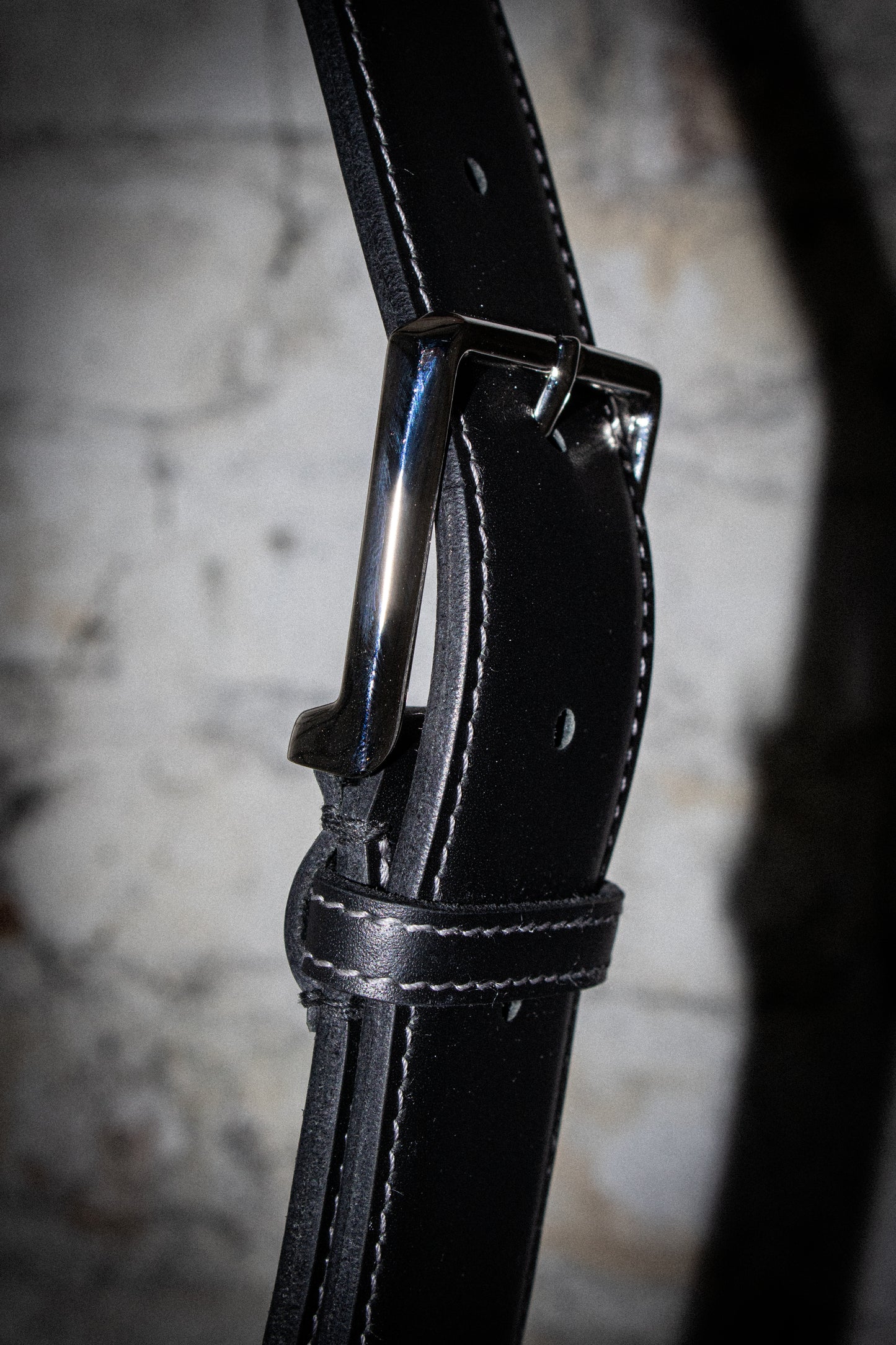 black calfskin belt