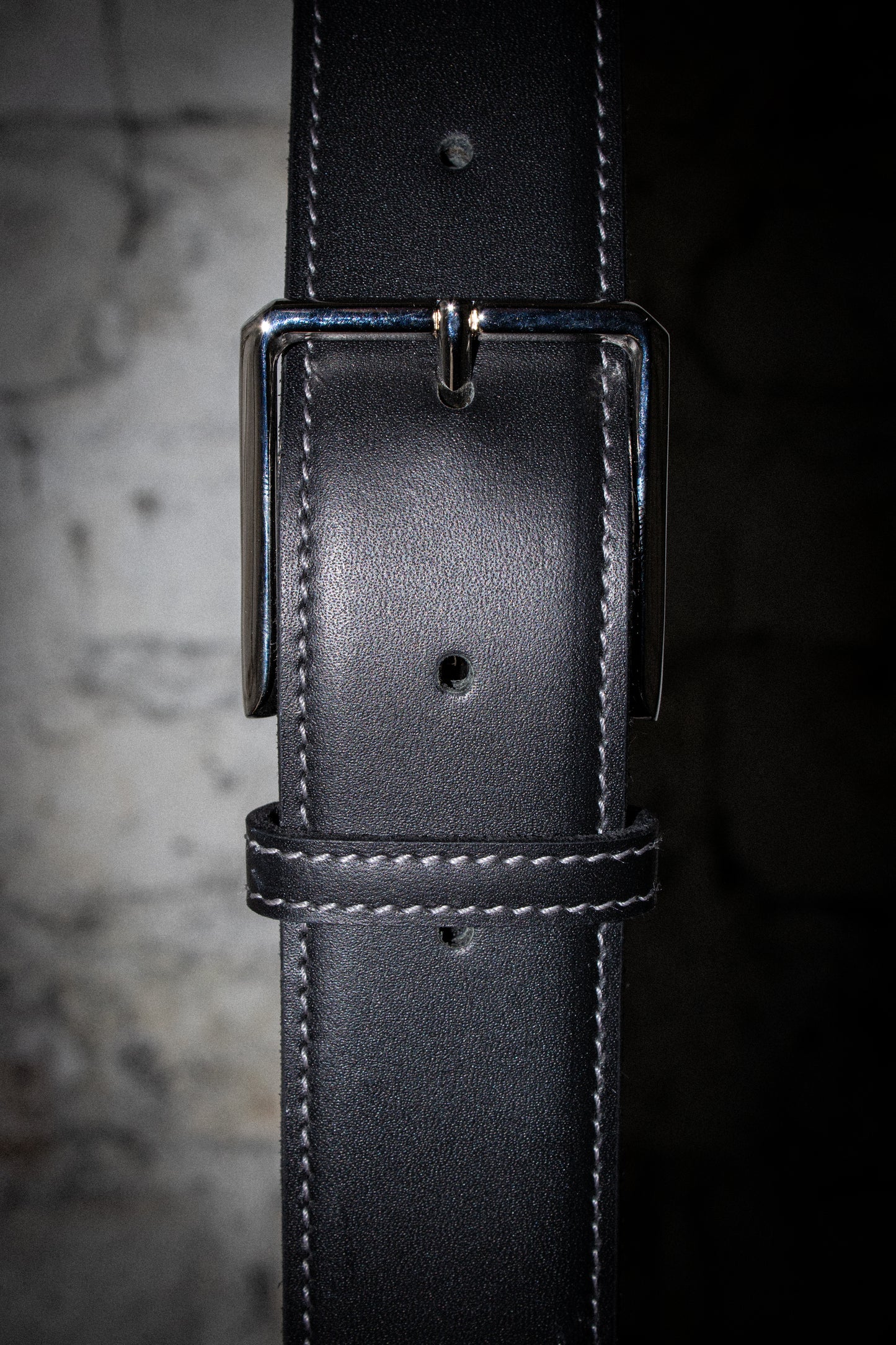 black calfskin belt