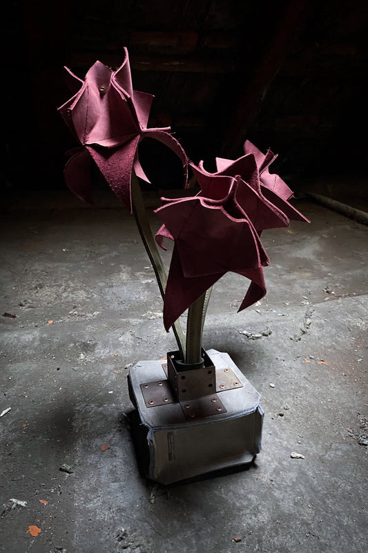leather rose bouquet