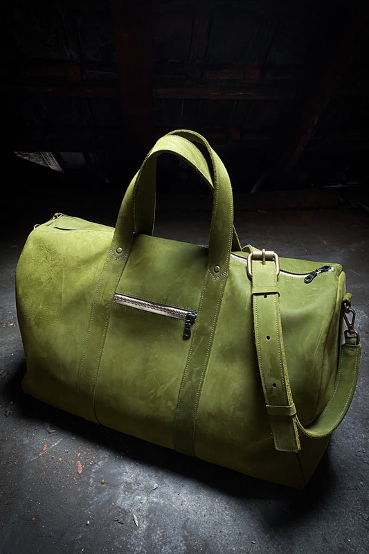 pull-up cowhide weekender